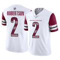 W.Commanders #2 Amik Robertson Player White Limited Vapor Home Game Stitched Jerseys