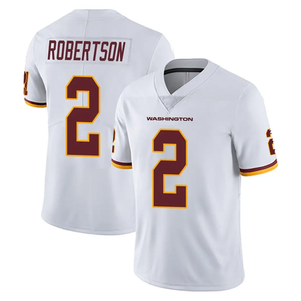 W.Commanders #2 Amik Robertson Player White Limited Vapor Untouchable Home Game Stitched Jerseys