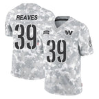 W.Commanders #39 Jeremy Reaves Player Arctic Camo Limited Salute To Service Home Game Stitched Jerseys