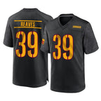 W.Commanders #39 Jeremy Reaves Player Black Home Game Stitched Jerseys