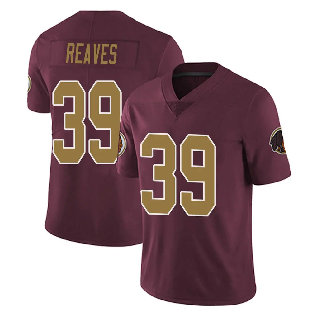 W.Commanders #39 Jeremy Reaves Player Burgundy Alternate Vapor Untouchable Home Game Stitched Jerseys
