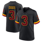 W.Commanders #3 Stefon Diggs Player Black Limited Home Game Stitched Jerseys