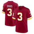 W.Commanders #3 Stefon Diggs Player Burgundy Game Home Stitched Jerseys