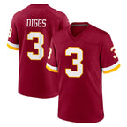 W.Commanders #3 Stefon Diggs Player Burgundy Game Home Stitched Jerseys