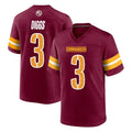 W.Commanders #3 Stefon Diggs Player Burgundy Home Game Stitched Jerseys
