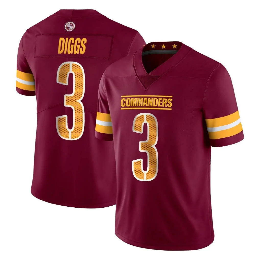 W.Commanders #3 Stefon Diggs Player Burgundy Limited Vapor Home Game Stitched Jerseys
