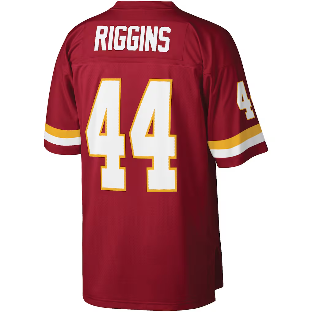 W.Commanders #44 John Riggins Mitchell & Ness Burgundy Legacy Stitched Puhic Replica Jersey