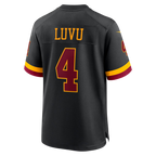 W.Commanders #4 Frankie Luvu Black Hail Raiser Alternate Game Stitched Jerseys