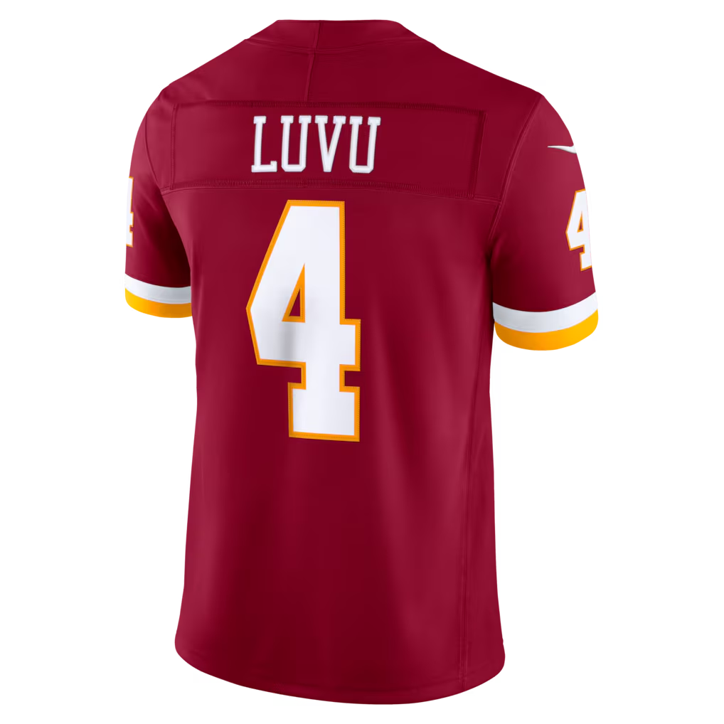 W.Commanders #4 Frankie Luvu Burgundy Team Vapor F.U.S.E. Stitched Limited Jerseys