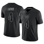W.Commanders #4 Frankie Luvu Player Black RFLCTV Limited Stitched Jerseys
