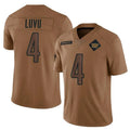 W.Commanders #4 Frankie Luvu Player Brown Salute To Service Limited Stitched Jerseys