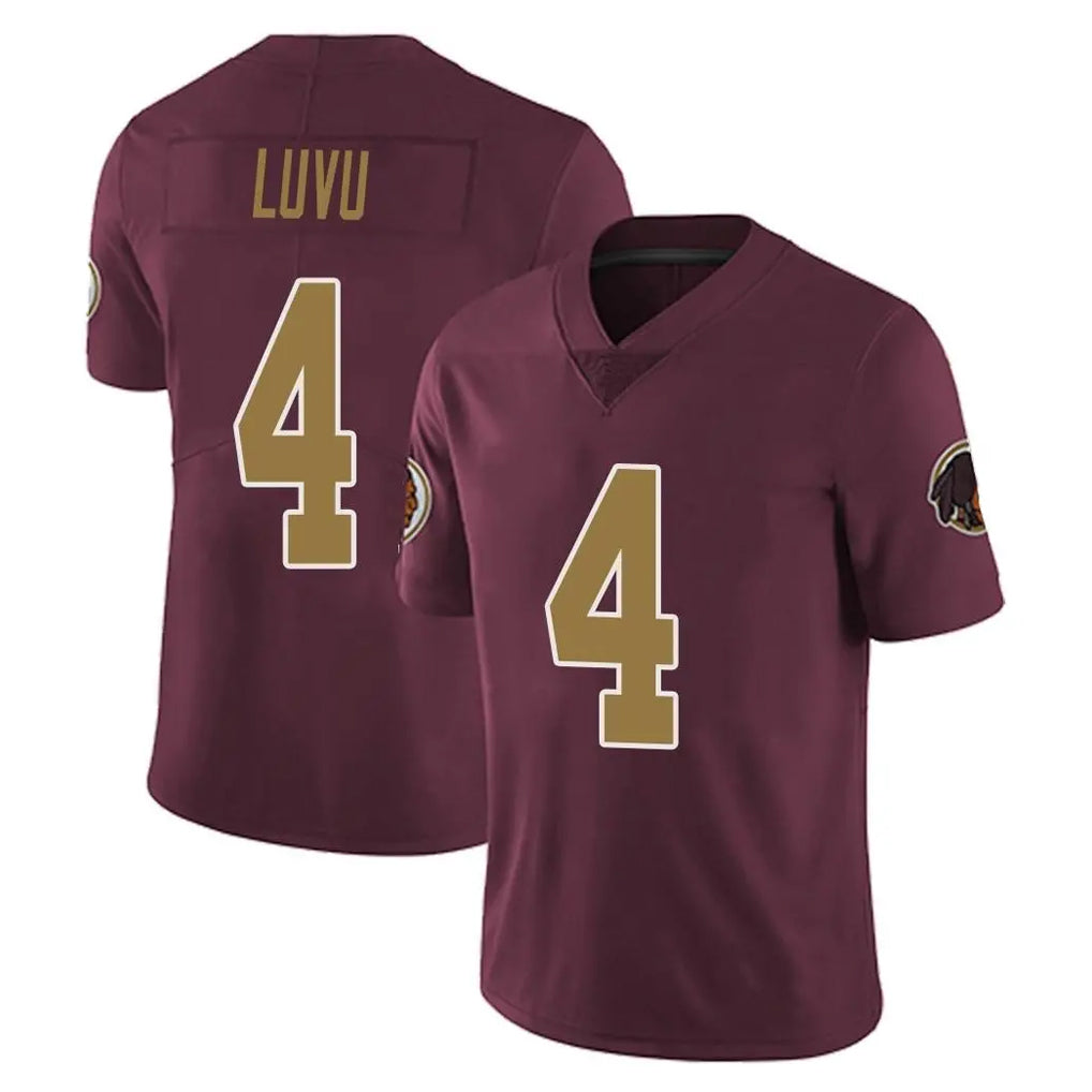 W.Commanders #4 Frankie Luvu Player Burgundy Alternate Vapor Untouchable Home Game Stitched Jerseys