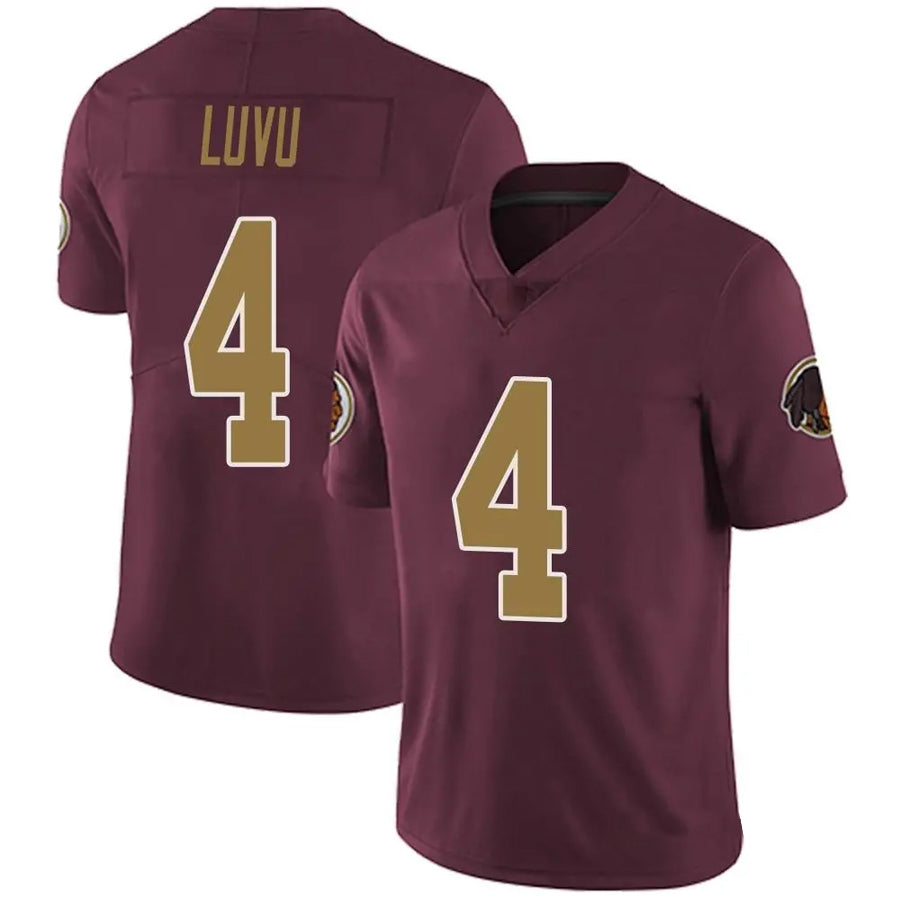 W.Commanders #4 Frankie Luvu Player Burgundy Alternate Vapor Untouchable Limited  Stitched Jerseys