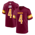 W.Commanders #4 Frankie Luvu Player Burgundy Home Game Stitched Jerseys