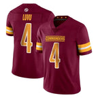 W.Commanders #4 Frankie Luvu Player Burgundy Limited Vapor Home Game Stitched Jerseys