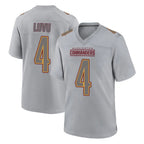 W.Commanders #4 Frankie Luvu Player Gray Atmosphere Fashion Home Game Stitched Jerseys