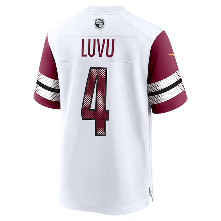 W.Commanders #4 Frankie Luvu Player White Home Game Football Jerseys