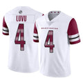 W.Commanders #4 Frankie Luvu Player White Limited Vapor Home Game Stitched Jerseys