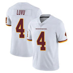 W.Commanders #4 Frankie Luvu Player White Limited Vapor Untouchable Home Game Stitched Jerseys