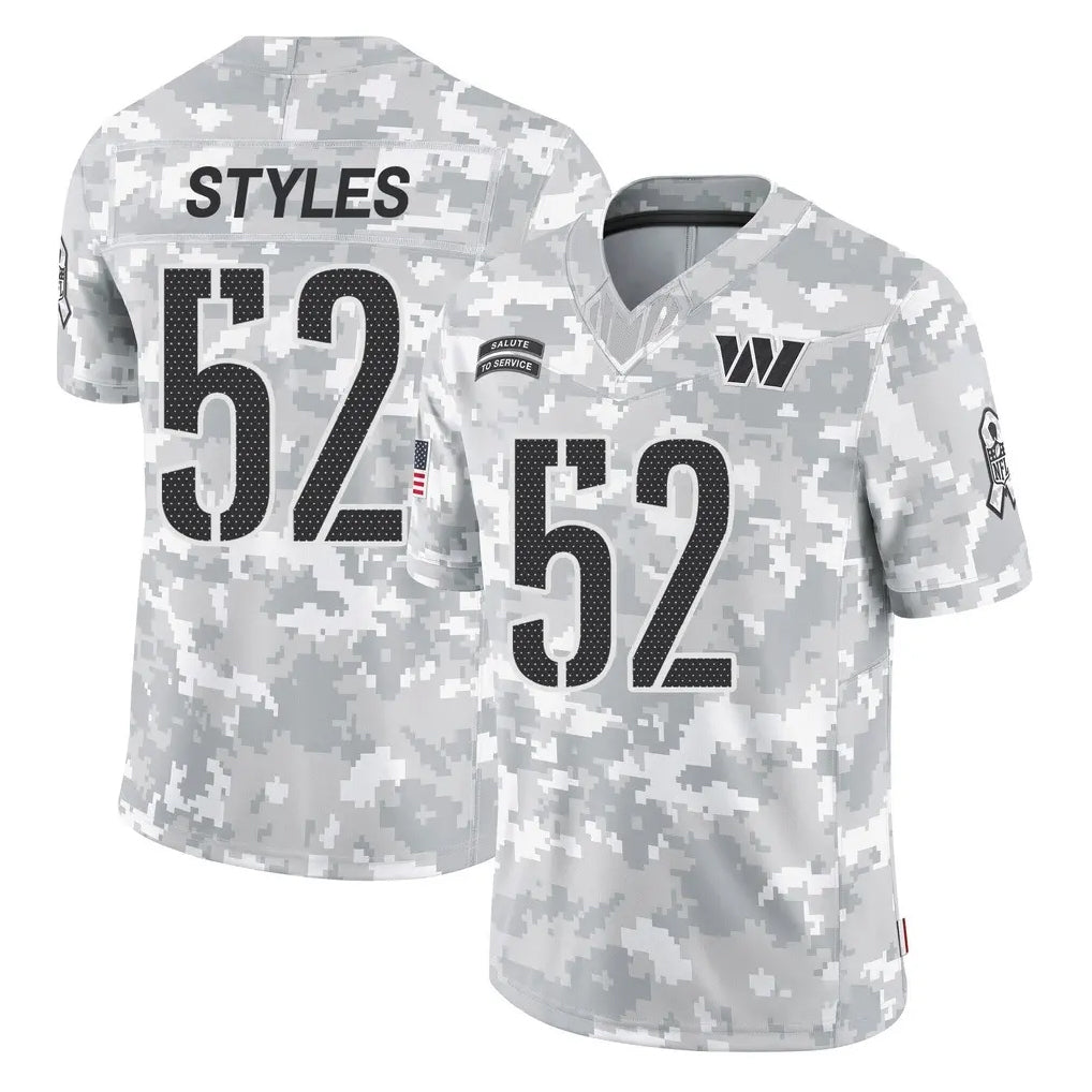 W.Commanders #52 Sonny Styles Player Arctic Camo Limited Salute To Service Home Game Stitched Jerseys