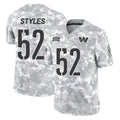 W.Commanders #52 Sonny Styles Player Arctic Camo Limited Salute To Service Home Game Stitched Jerseys