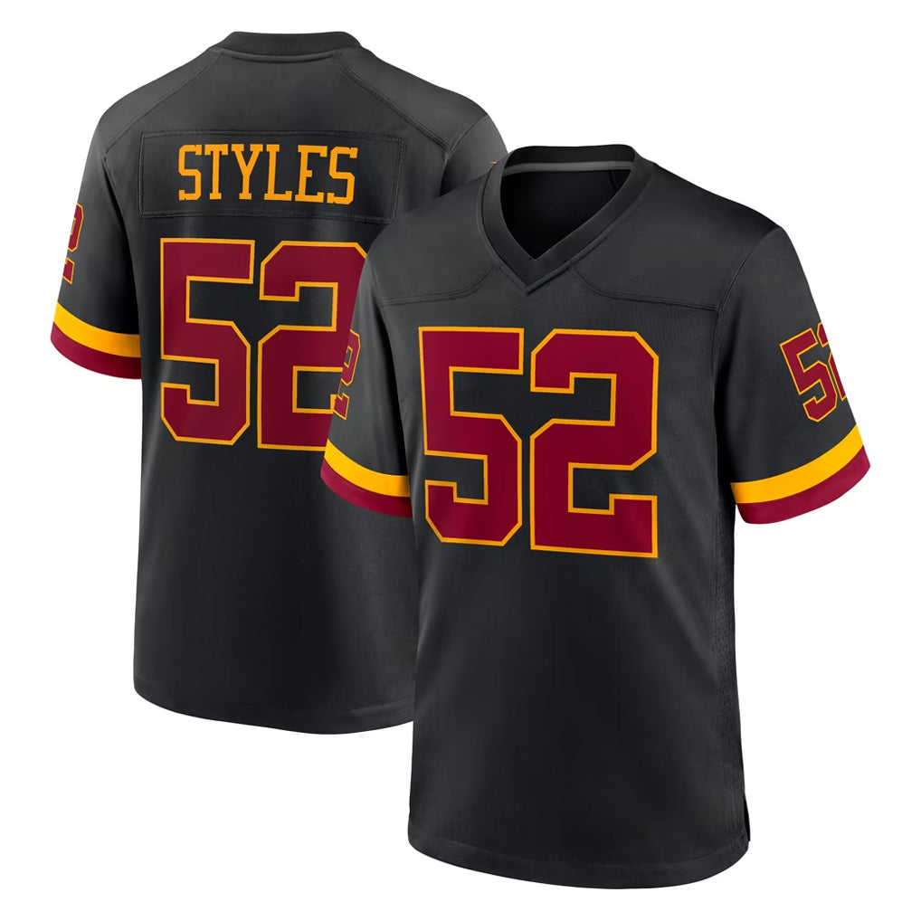 W.Commanders #52 Sonny Styles Player Black Limited Home Game Stitched Jerseys