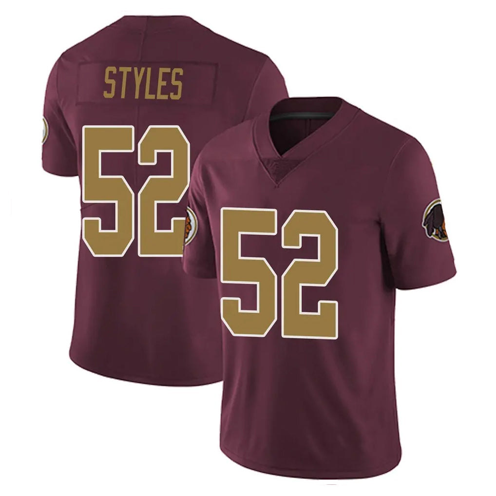 W.Commanders #52 Sonny Styles Player Burgundy Alternate Vapor Untouchable Home Game Stitched Jerseys