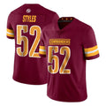 W.Commanders #52 Sonny Styles Player Burgundy Limited Vapor Home Game Stitched Jerseys