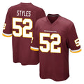 W.Commanders #52 Sonny Styles Player Burgundy Team Color Home Game Stitched Jerseys