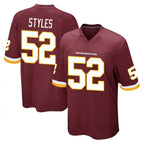 W.Commanders #52 Sonny Styles Player Burgundy Team Color Home Game Stitched Jerseys