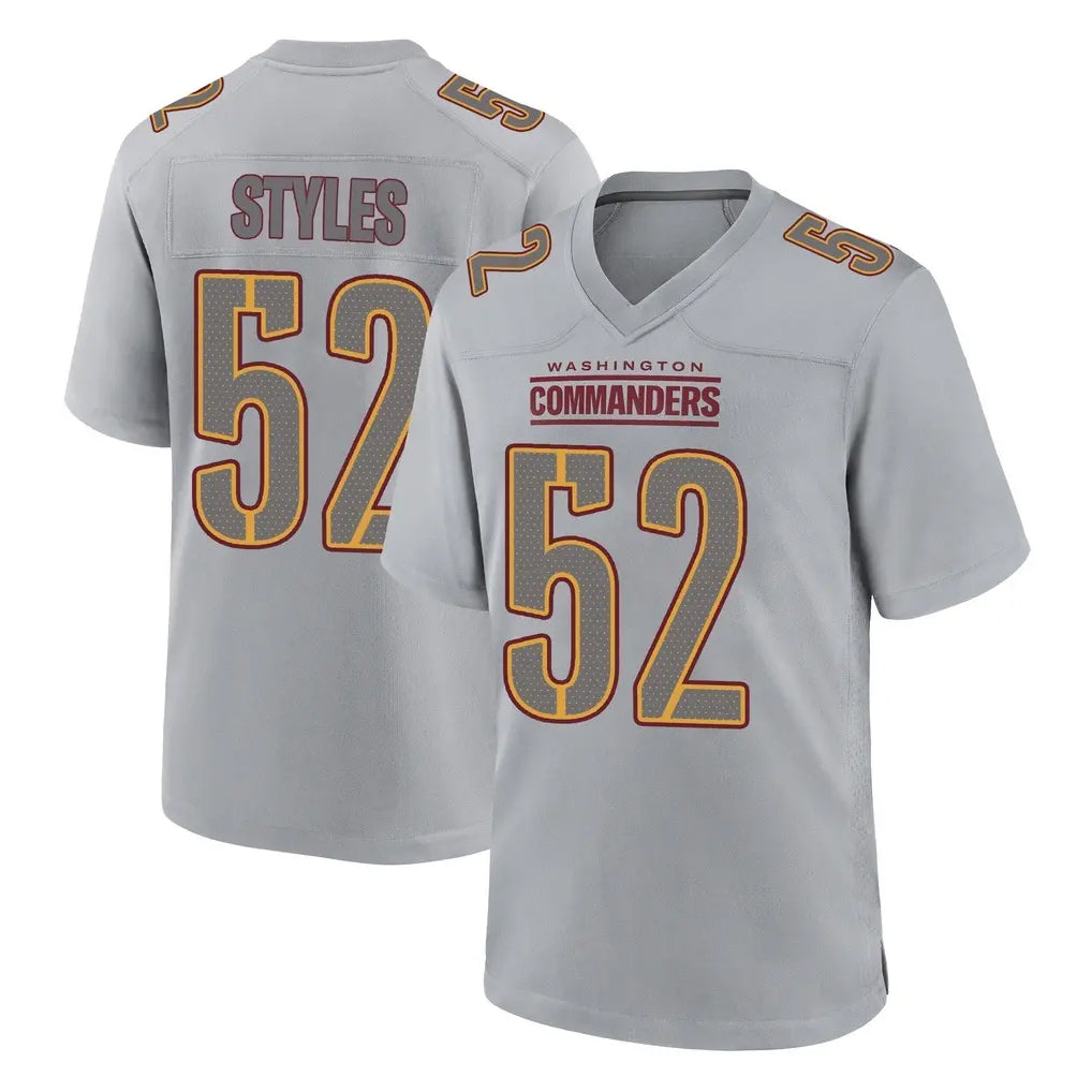 W.Commanders #52 Sonny Styles Player Gray Atmosphere Fashion Home Game Stitched Jerseys
