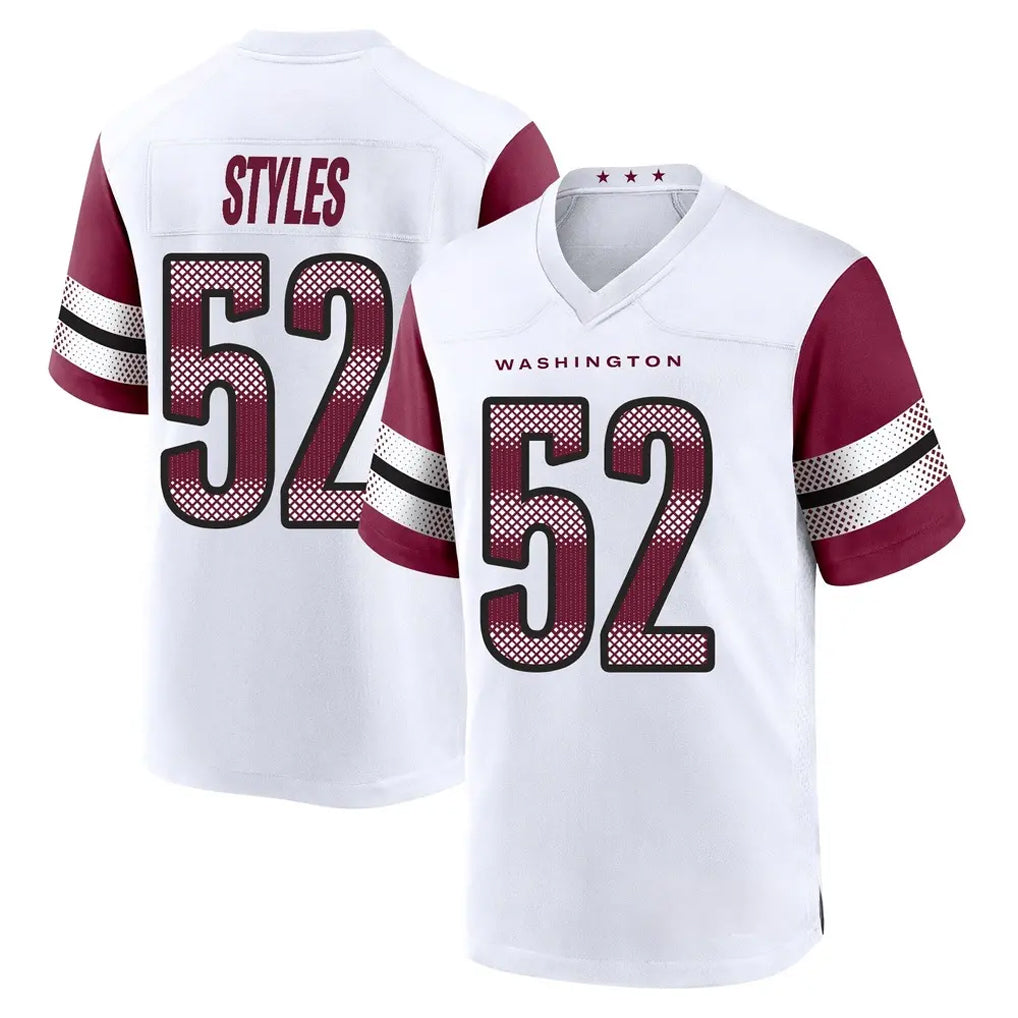 W.Commanders #52 Sonny Styles Player White Game Home Stitched Jerseys