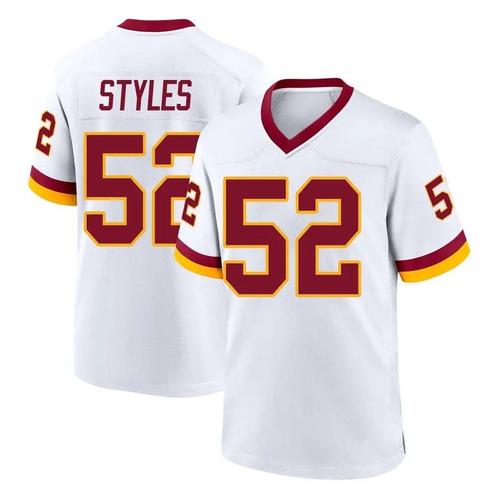 W.Commanders #52 Sonny Styles Player White Home Game Stitched Jerseys
