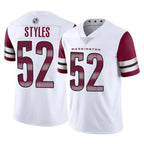 W.Commanders #52 Sonny Styles Player White Limited Vapor Home Game Stitched Jerseys