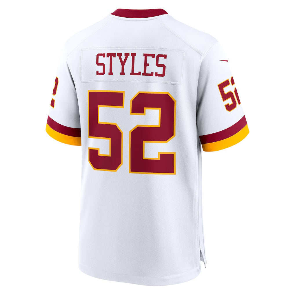 W.Commanders #52 Sonny Styles White Game Super Bowl Era Stitched Jerseys