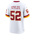 W.Commanders #52 Sonny Styles White Game Super Bowl Era Stitched Jerseys