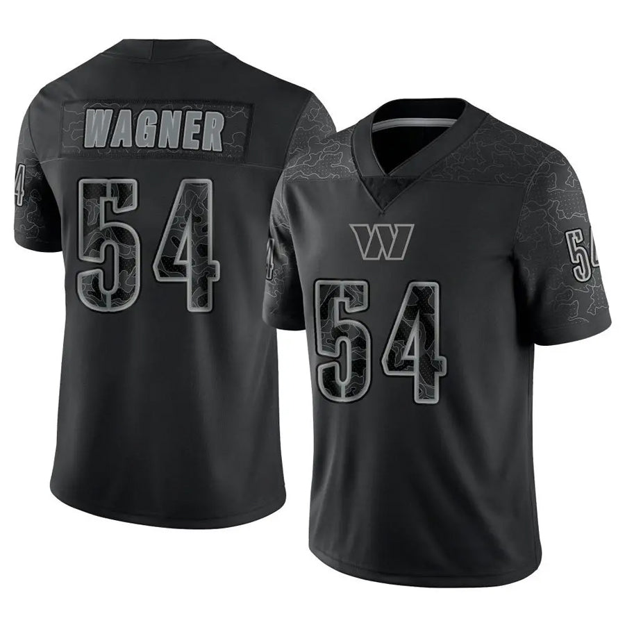 W.Commanders #54 Bobby Wagner Player Black RFLCTV Limited Stitched Jerseys