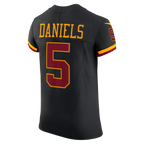 W.Commanders #5 Jayden Daniels Black Alternate Vapor F.U.S.E. Elite Stitched Jerseys