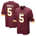 W.Commanders #5 Jayden Daniels Player Burgundy Team Color Home Game Stitched Jerseys