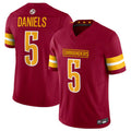 W.Commanders #5 Jayden Daniels Player Burgundy Vapor F.U.S.E. Limited Stitched Jerseys