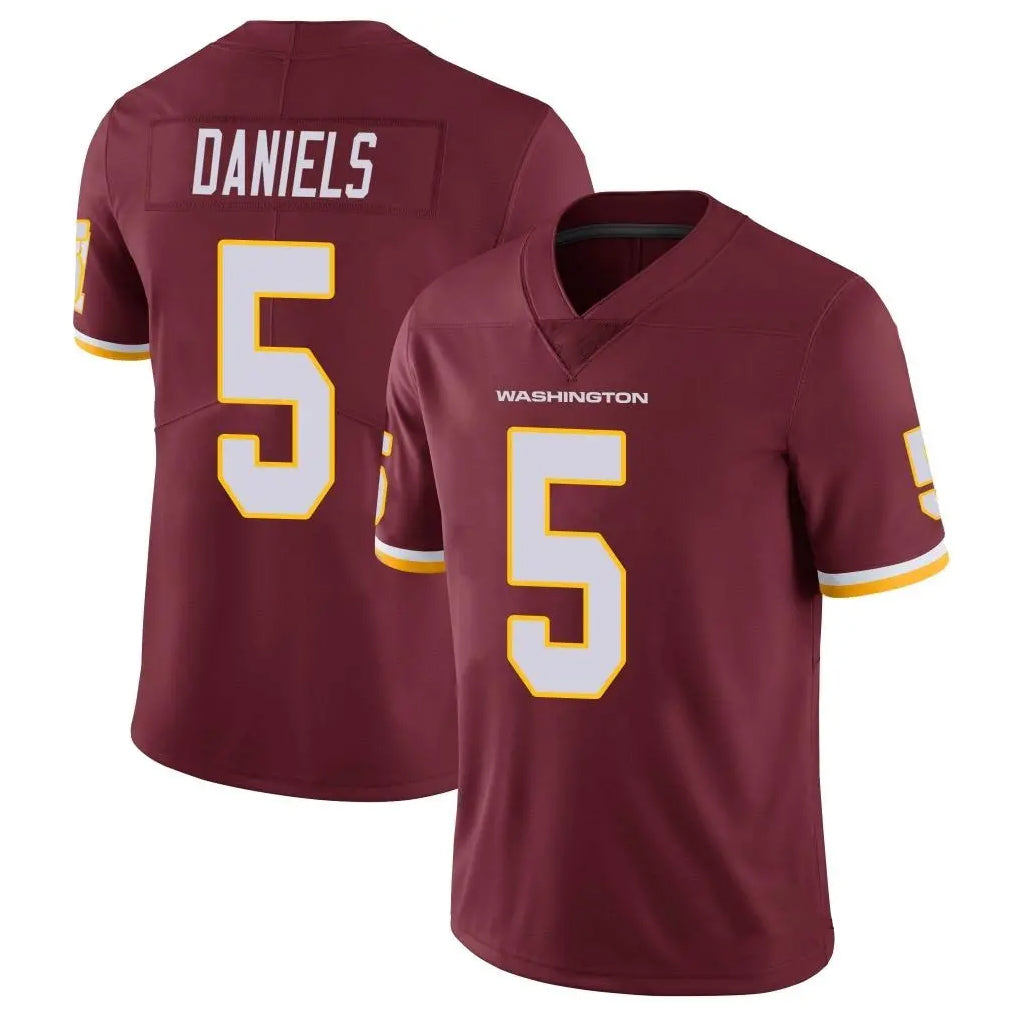 W.Commanders #5 Jayden Daniels Player Burgundy Vapor Limited Stitched Jerseys