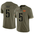 W.Commanders #5 Jayden Daniels Player Olive Salute To Service Limited Stitched Jerseys