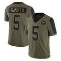 W.Commanders #5 Jayden Daniels Player Olive Salute To Service Limited Game Stitched Jerseys