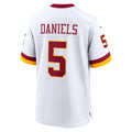 W.Commanders #5 Jayden Daniels Player White Home Game Stitched Jerseys
