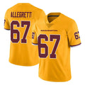 W.Commanders #67 Nick Allegretti Player Gold Limited Color Rush Home Game Stitched Jerseys