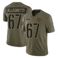W.Commanders #67 Nick Allegretti Player Olive 2025 Salute To Service Limited Home Game Stitched Jerseys