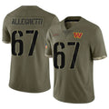 W.Commanders #67 Nick Allegretti Player Olive Salute To Service Limited Home Game Stitched Jerseys