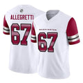 W.Commanders #67 Nick Allegretti Player White Vapor F.U.S.E. Limited Home Game Stitched Jerseys