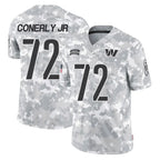 W.Commanders #72 Josh Conerly Jr. Player Arctic Camo Limited Salute To Service Home Game Stitched Jerseys