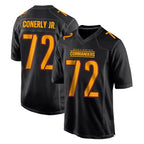 W.Commanders #72 Josh Conerly Jr. Player Black Carbon Fashion Home Game Stitched Jerseys